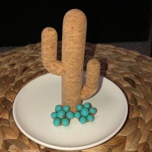 Vintage 50’s blue Jonne blue clip on earrings